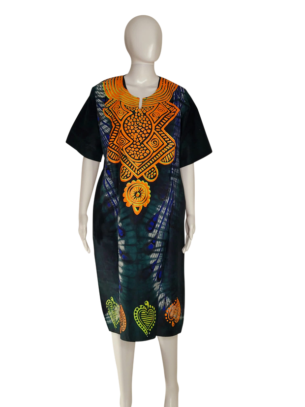 Tribal Gown Adire