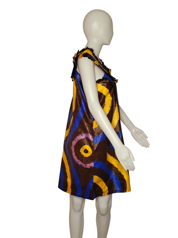 Tribal adire gown