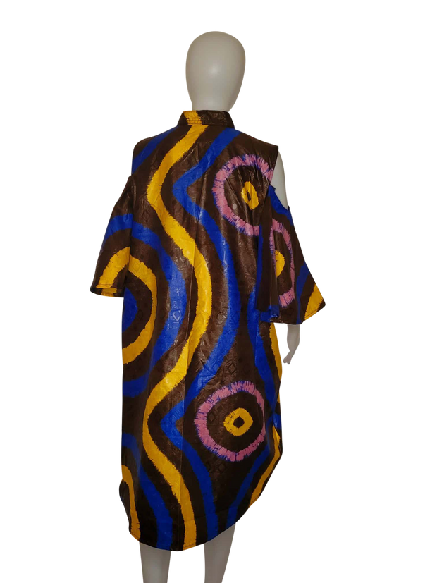 Tribal long adire gown
