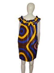 Tribal adire gown