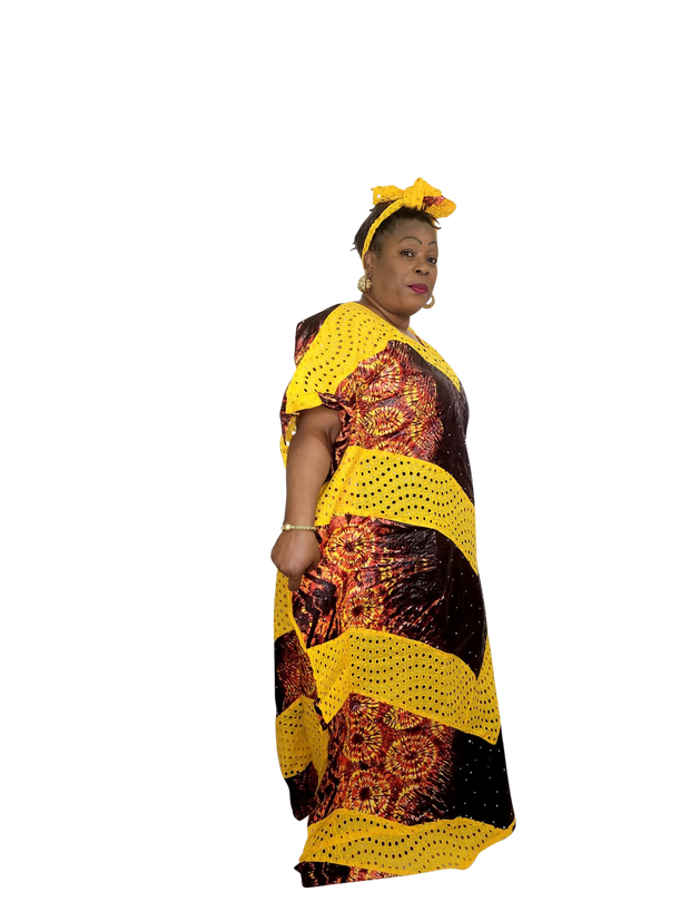 Section fire Headwrap and Gown